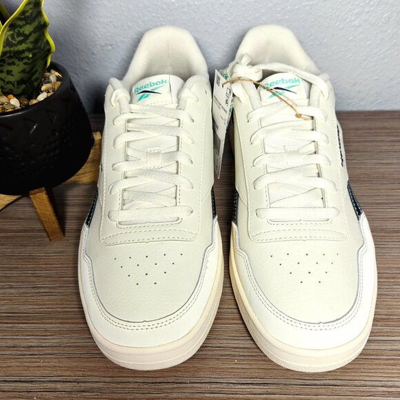NEW!!! Reebok Court Advance-White,Navy,Teal-Leather, DMX Microbubble: Size 12 main image 5